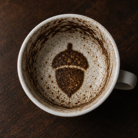ACORN coffee cup reading