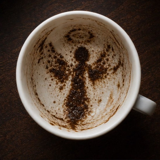 ANGEL coffee grounds symbol photo variation 1