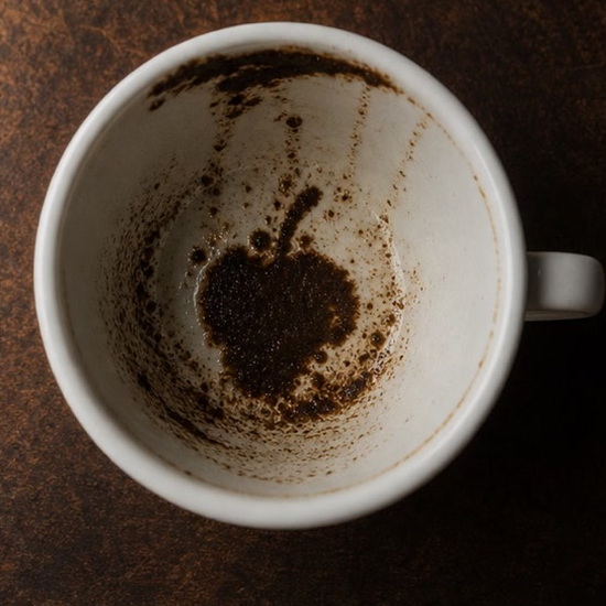 APPLE coffee grounds symbol photo variation 3