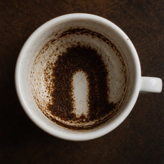 ARCH coffee cup symbol photo and tasseography meaning