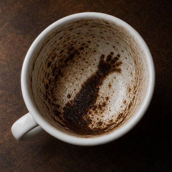 ARM coffee grounds symbol photo variation 2