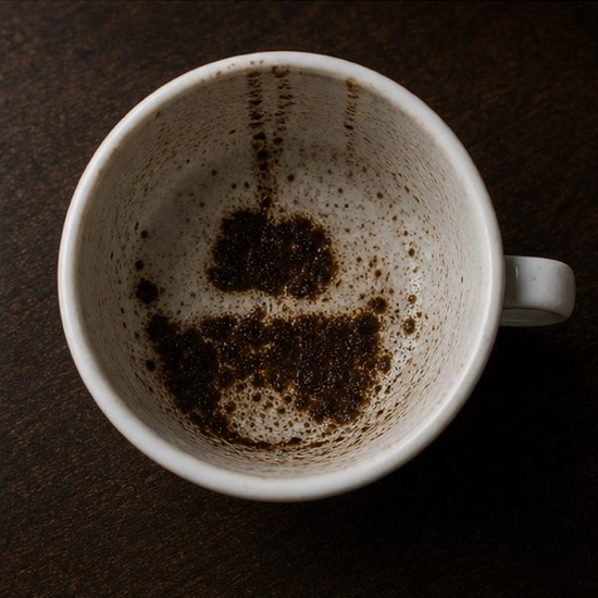 BED coffee grounds symbol photo variation 3