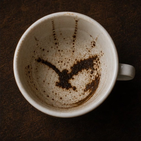 BIRD coffee grounds symbol photo variation 1