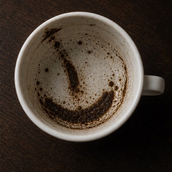 BOAT coffee grounds symbol photo variation 3