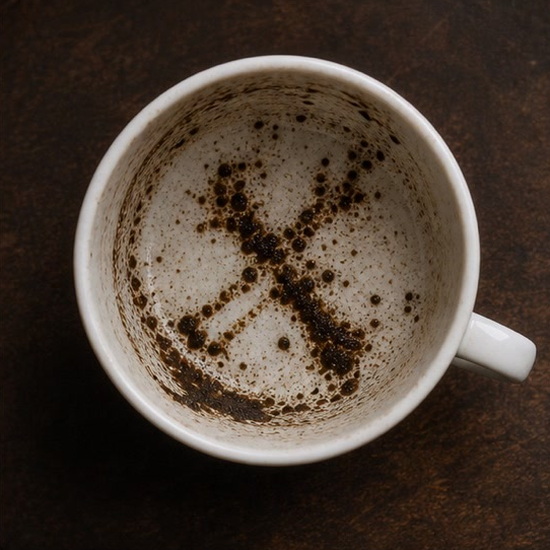 BONES coffee grounds symbol photo variation 1