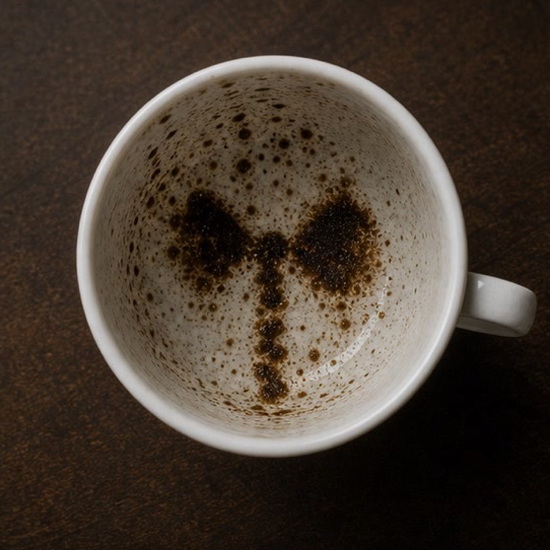 BOW coffee grounds symbol photo variation 1