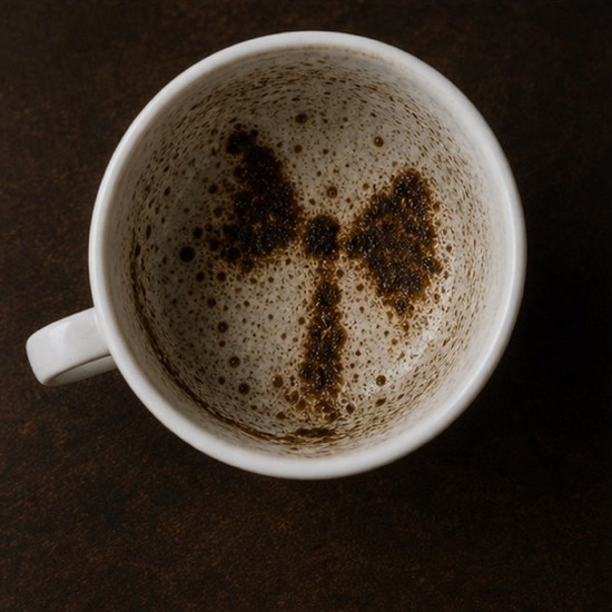 BOW coffee grounds symbol photo variation 2