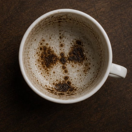 BOW coffee grounds symbol photo variation 3