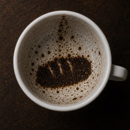 BREAD (loaf) coffee grounds symbol photo variation 1
