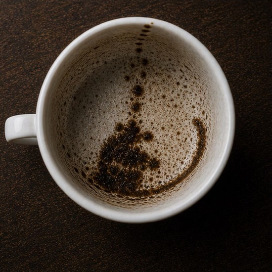 CAT coffee grounds symbol photo variation 2