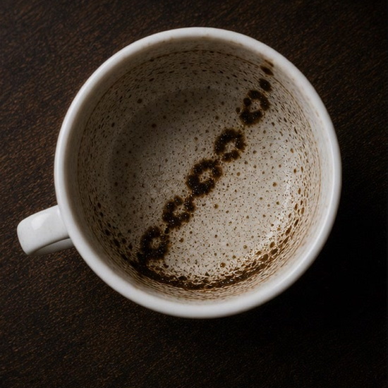 CHAIN coffee cup symbol photo and tasseography meaning