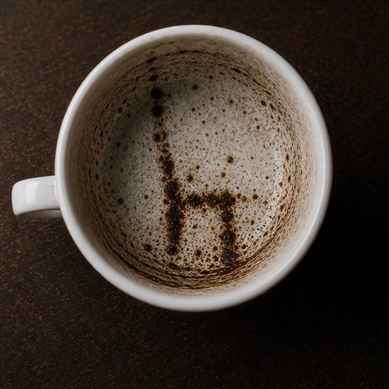 CHAIR coffee grounds symbol photo variation 2
