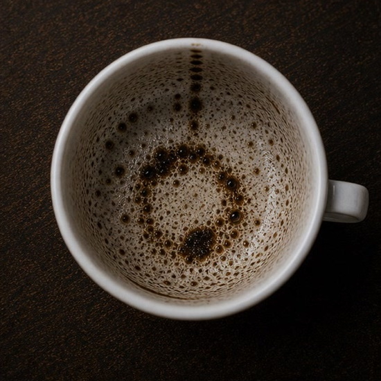CIRCLE coffee grounds symbol photo variation 1