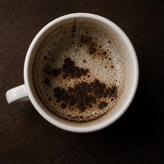 CLOUDS coffee grounds symbol photo variation 2