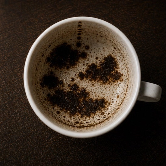 CLOUDS coffee cup symbol photo and tasseography meaning