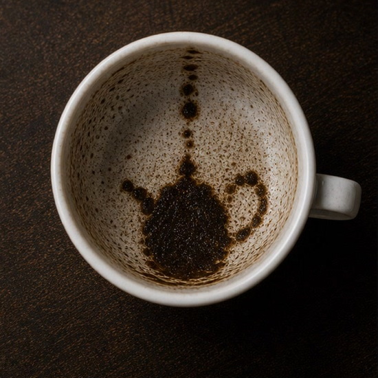 COFFEE POT OR TEA POT coffee cup symbol photo and tasseography meaning