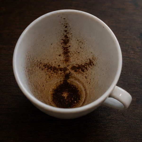 CROSS coffee grounds symbol photo variation 3