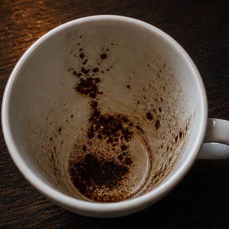 DEER coffee grounds symbol photo variation 1