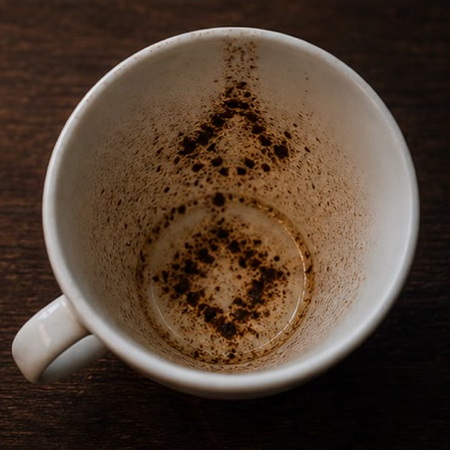 DIAMOND coffee grounds symbol photo variation 2