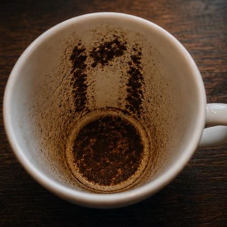 DOOR coffee cup symbol photo and tasseography meaning