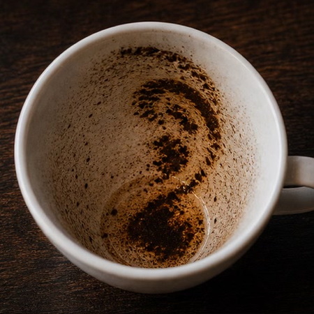 EAR coffee cup symbol photo and tasseography meaning
