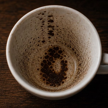 EGG coffee grounds symbol photo variation 1