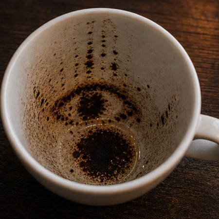 EYE coffee grounds symbol photo variation 3