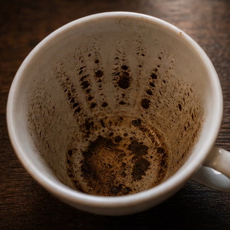 FAN coffee grounds symbol photo variation 1