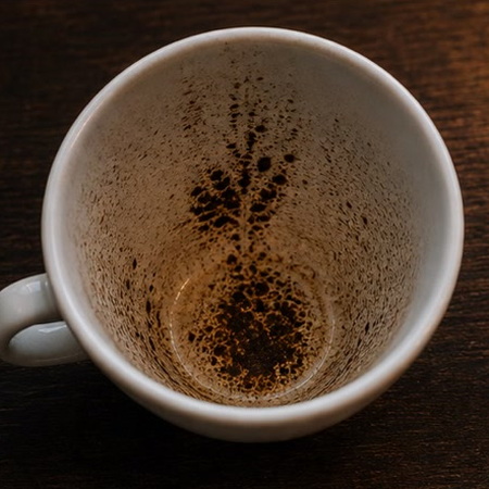 FEATHER coffee grounds symbol photo variation 2
