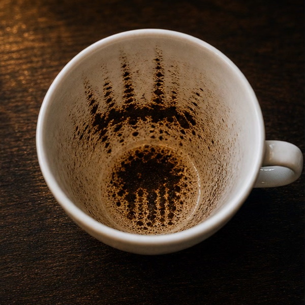 FENCE coffee cup symbol photo and tasseography meaning