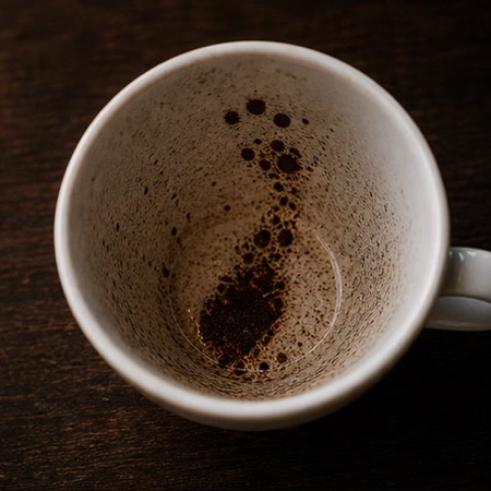 FOOT coffee grounds symbol photo variation 1