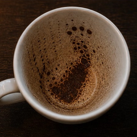 FOOT coffee grounds symbol photo variation 2