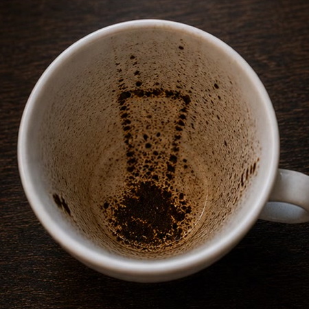 GLASS coffee grounds symbol photo variation 3