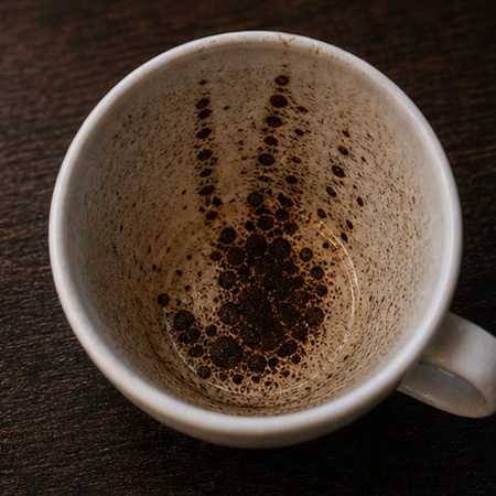 HAND coffee grounds symbol photo variation 3