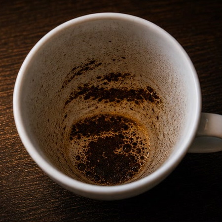 HILLS coffee cup symbol photo and tasseography meaning