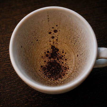 INSECT coffee cup symbol photo and tasseography meaning
