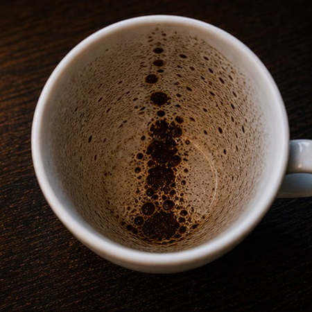MAN coffee grounds symbol photo variation 1