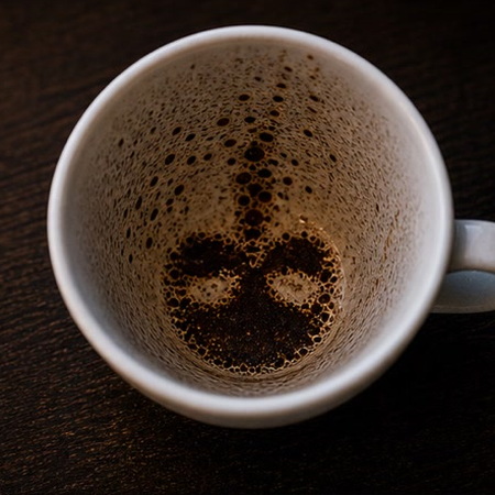 MASK coffee grounds symbol photo variation 1
