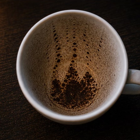MOUNTAIN coffee grounds symbol photo variation 3
