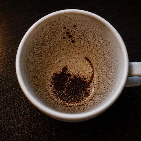 MOUSE coffee cup symbol photo and tasseography meaning
