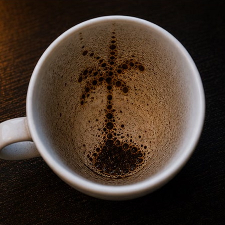 PALM TREE coffee grounds symbol photo variation 2