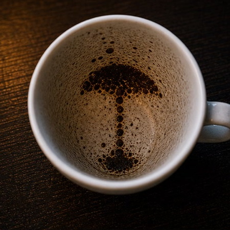 PARASOL coffee grounds symbol photo variation 1