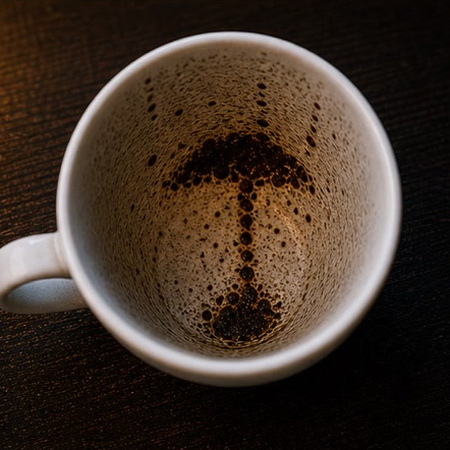 PARASOL coffee grounds symbol photo variation 2
