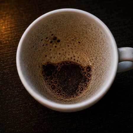 PIG coffee grounds symbol photo variation 1