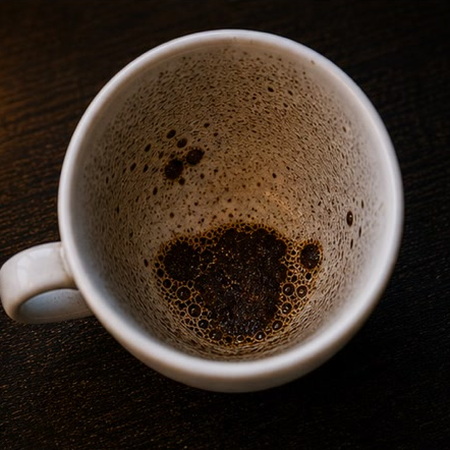 PIG coffee grounds symbol photo variation 2