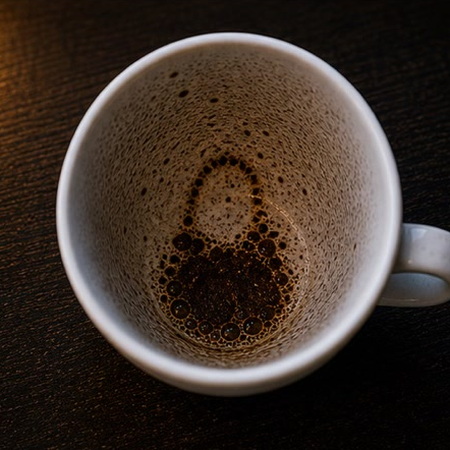 PURSE coffee grounds symbol photo variation 3