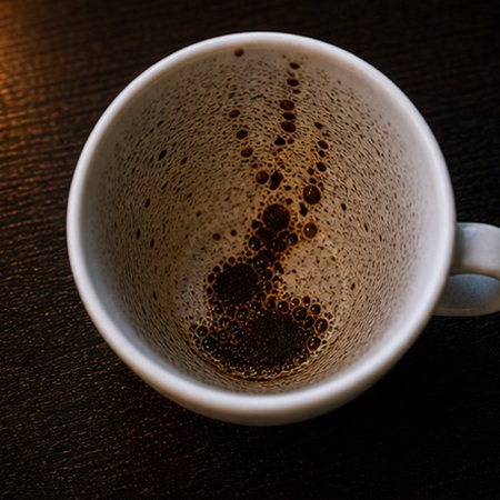RABBIT coffee cup symbol photo and tasseography meaning