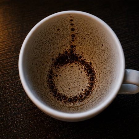 RING coffee grounds symbol photo variation 3