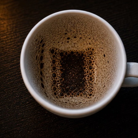 RUG coffee cup symbol photo and tasseography meaning