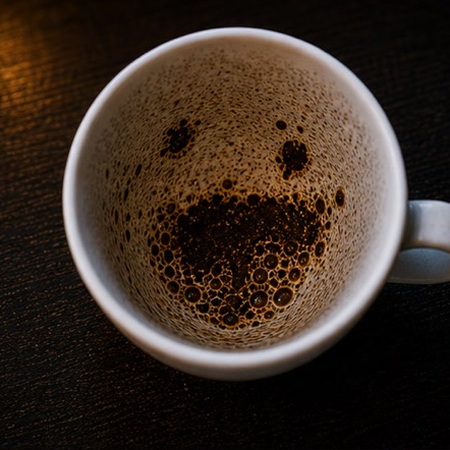 SHEEP coffee cup symbol photo and tasseography meaning